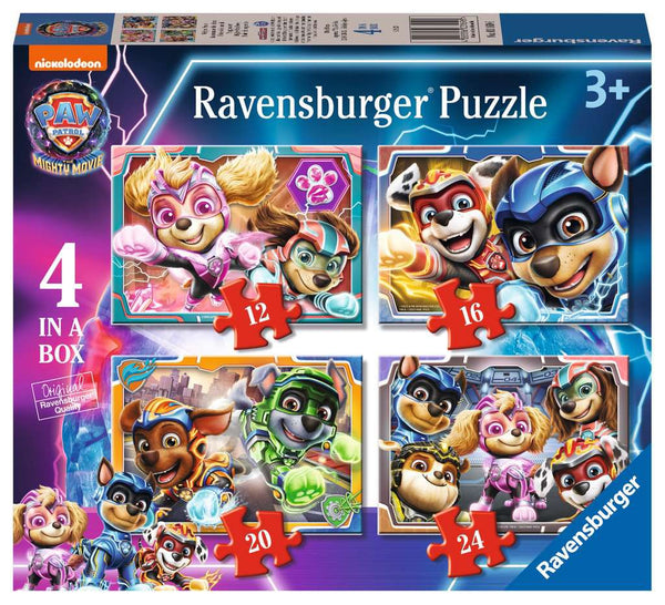 03169 - Puzzle 4 in a Box - Paw Patrol Mighty Movie
