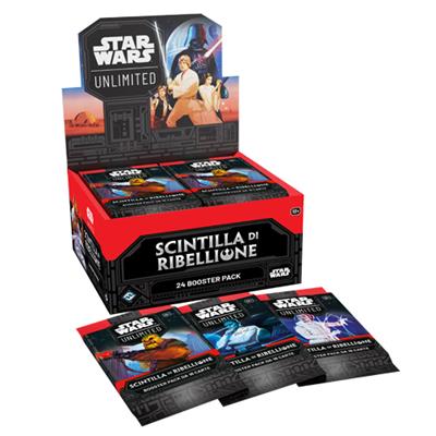 Star Wars Unlimited Scintilla di Ribellione Booster Pack X 24