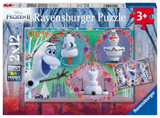 05153 - Puzzle 2x12 pezzi - Frozen , tutti amano Olaf (dai 3 anni)