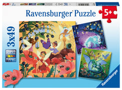 05181 - Puzzle 3x49 pezzi - Creature fantastiche - dai 5 anni