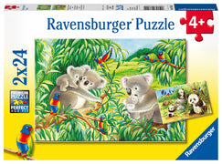 07820 - Puzzle 2x24 pezzi - Dolci koala e panda - dai 4 anni