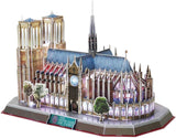 Notre Dame di Parigi con Luci Led - Puzzle 3D