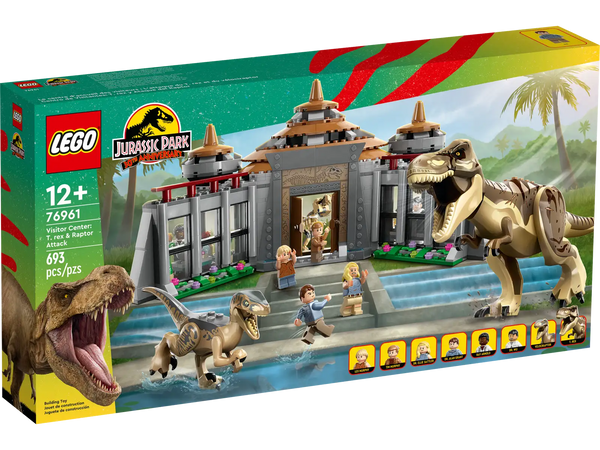 76961 Centro visitatori: l’attacco del T. rex e del Raptor