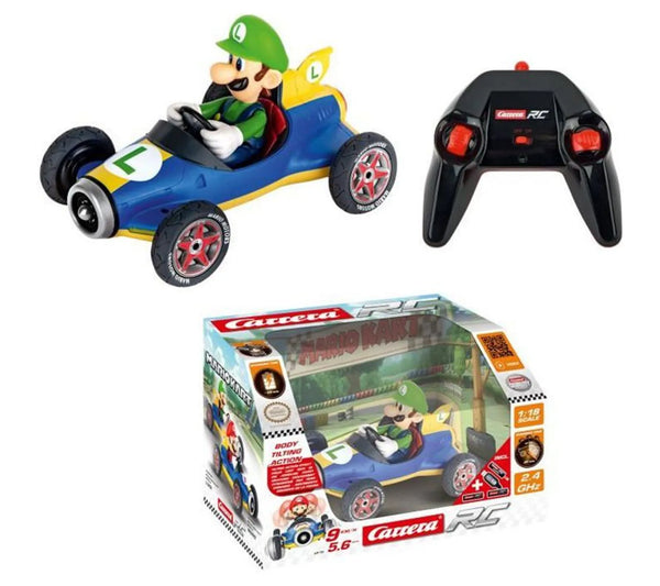 Auto radiocomandata Kart Mach 8 di Luigi - Super Mario Kart
