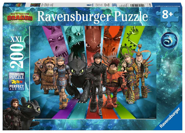 Puzzle 200 pezzi XXL - Dragons 3 (8 anni+)