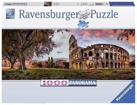 Puzzle 1000 pezzi cod. 15077:  Colosseo al tramonto *Panorama*